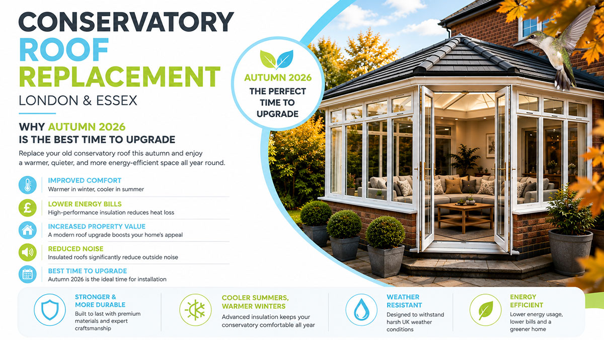 Conservatory Roof Replacement in London & Essex: Why Autumn 2026 Is the Perfect Time to Upgrade