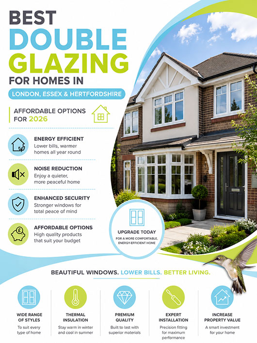 Best double glazing for homes in London, Essex & Hertfordshire