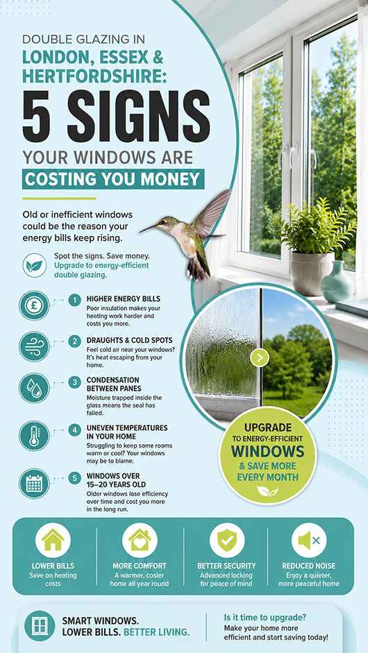 Discover How Old or Failing Double Glazed Windows Increase Energy Bills, Reduce Home Comfort, and When It's Time to Upgrade to Modern Energy-Efficient Windows