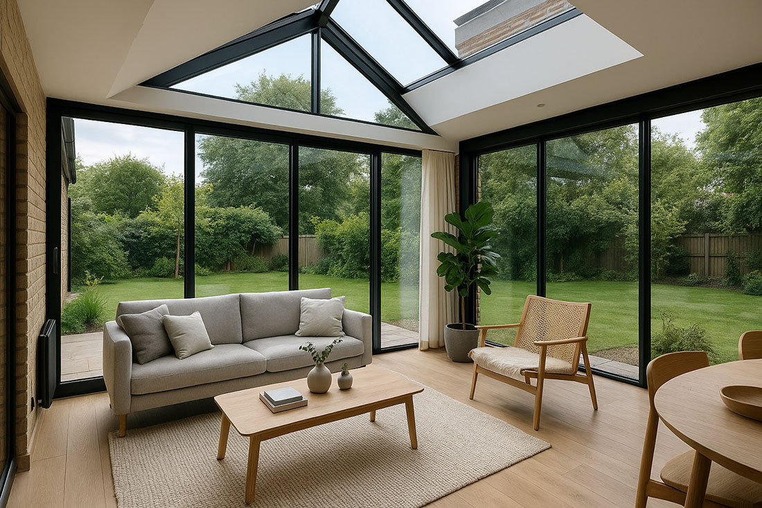 Scandi-Inspired Conservatory Design Ideas with Modern Roofs in London and Essex