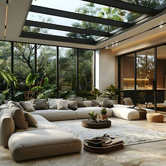 Functional layout ideas for a Scandi conservatory